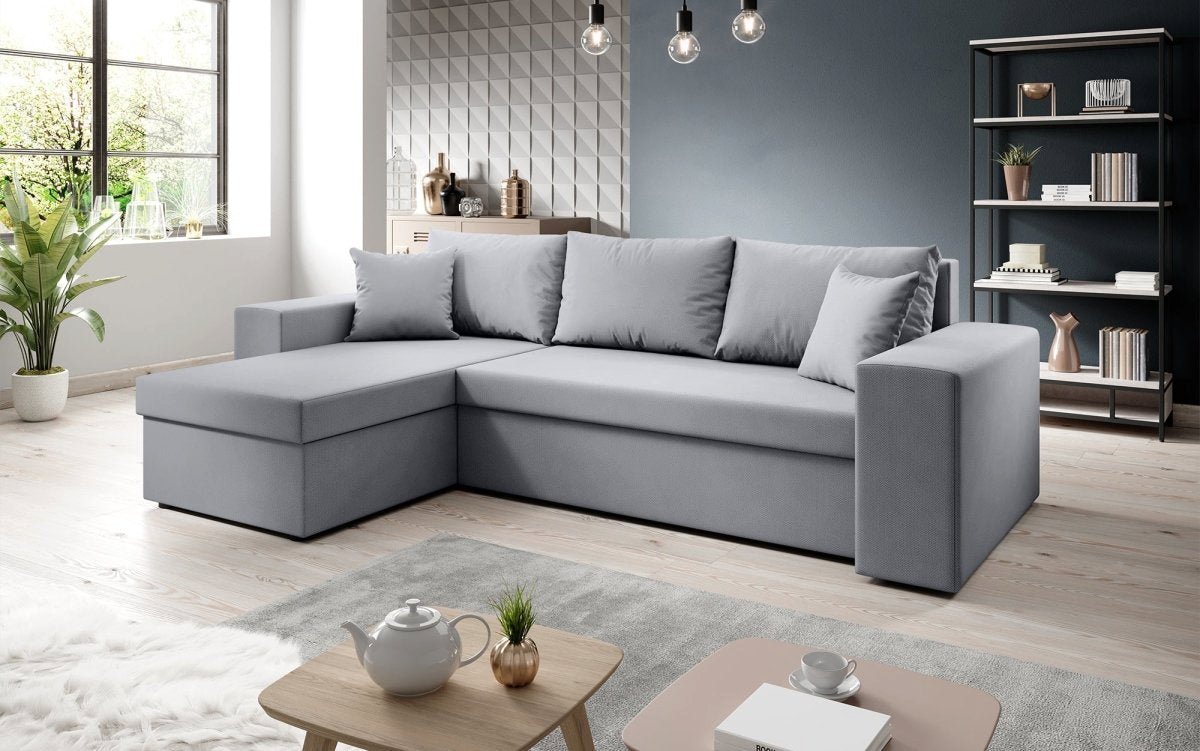 Luxusbetten24 Schlafsofa Designer Sofa Denver, mit Stauraum und Schlaffunktion von Luxusbetten24