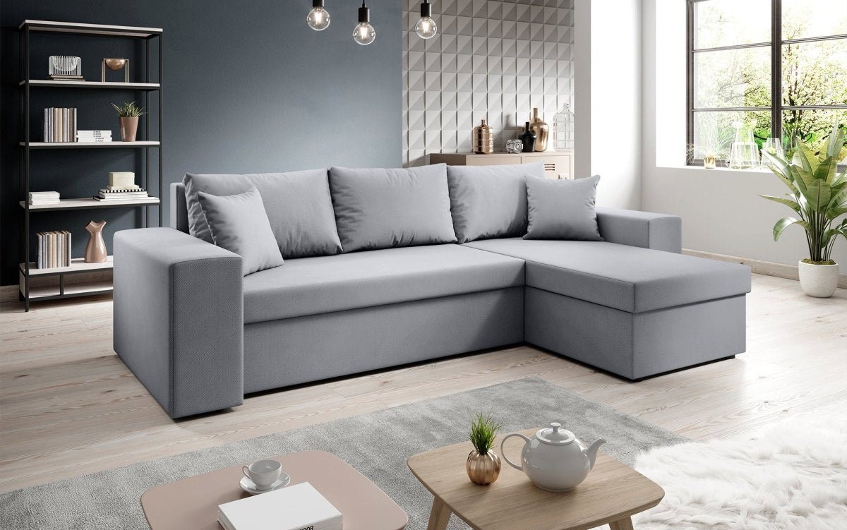 Luxusbetten24 Schlafsofa Designer Sofa Denver, mit Stauraum und Schlaffunktion von Luxusbetten24