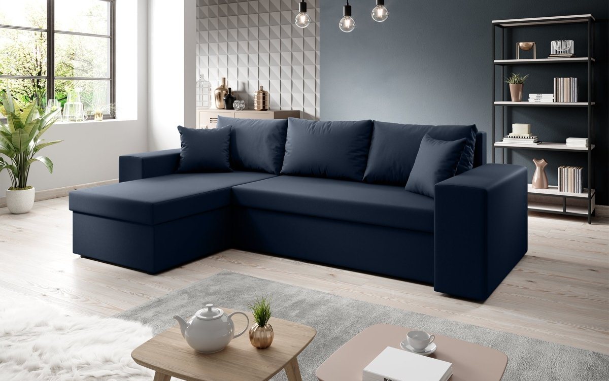 Luxusbetten24 Schlafsofa Designer Sofa Denver, mit Stauraum und Schlaffunktion von Luxusbetten24