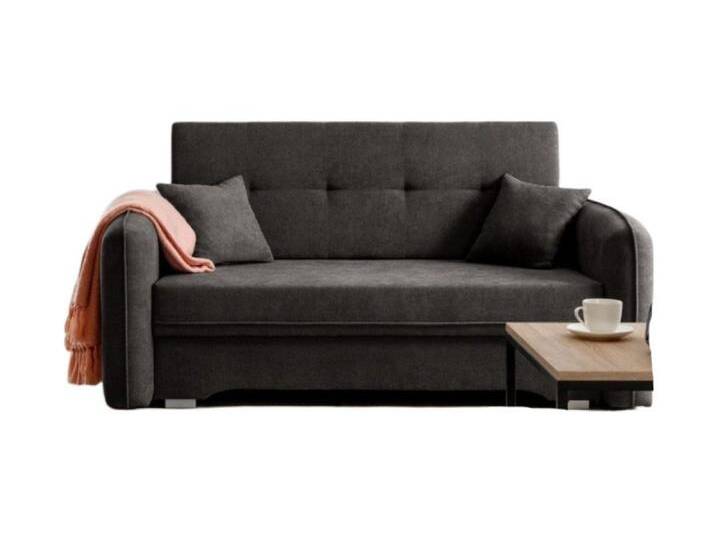 Luxusbetten24 Schlafsofa Designer Sofa Elayn, mit Schlaffunktion, grau, Anthrazit Luxusbetten24 Schlafsofa Designer Sofa Elayn, mit Schlaffunktion, grau, Anthrazit von Luxusbetten24
