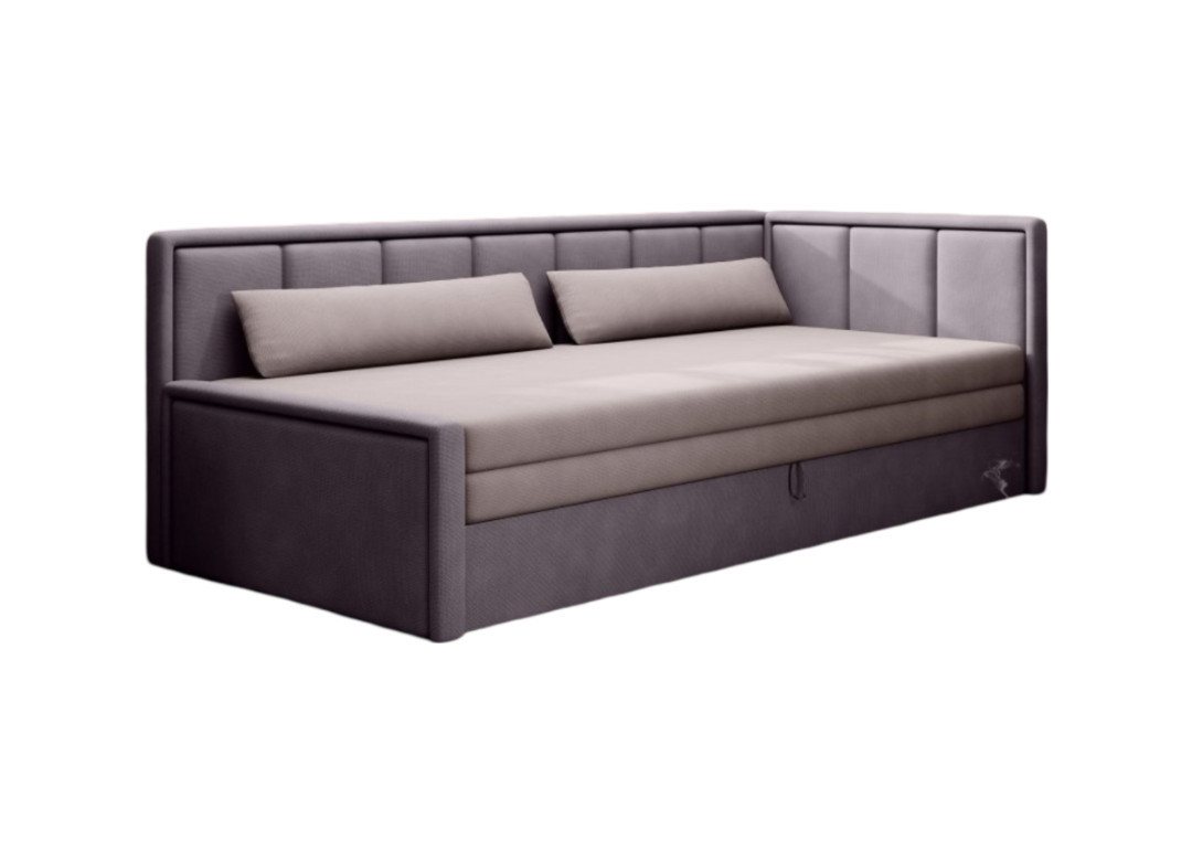 Luxusbetten24 Schlafsofa Designer Sofa Fellano, mit Schlaffunktion und Stauraum von Luxusbetten24