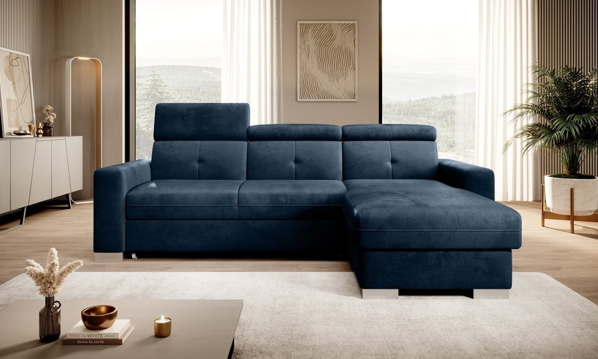 Luxusbetten24 Schlafsofa Designer Sofa Ferila, mit Schlaf- und Klappfunktion von Luxusbetten24