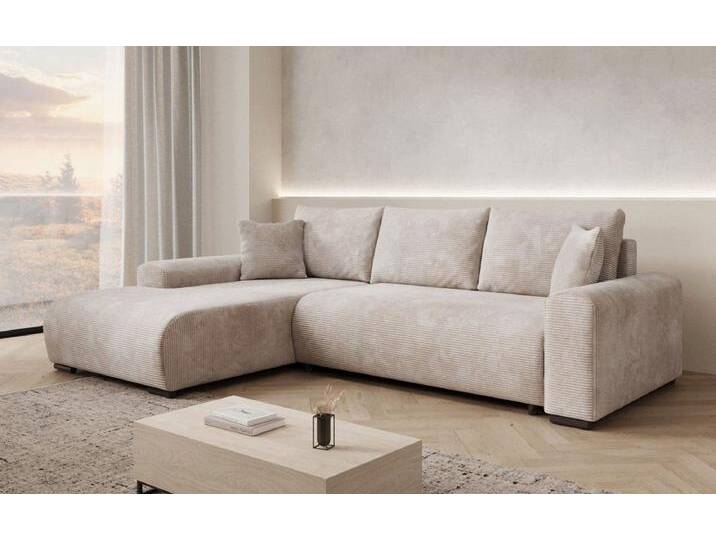 Luxusbetten24 Schlafsofa Designer Sofa Hanna, mit Schlaffunktion und Stauraum, beige, Beige Luxusbetten24 Schlafsofa Designer Sofa Hanna, mit Schlaffunktion und Stauraum, beige, Beige von Luxusbetten24