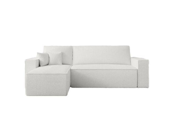 Luxusbetten24 Schlafsofa Designer Sofa Lorenzo Frottee, mit Schlaffunktion und Stauraum, weiß, Weiß Luxusbetten24 Schlafsofa Designer Sofa Lorenzo Frottee, mit Schlaffunktion und Stauraum, weiß, Weiß von Luxusbetten24