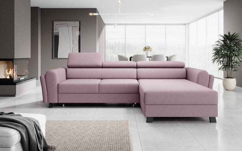 Luxusbetten24 Schlafsofa Designer Sofa Massimo, mit Stauraum und Schlaffunktion von Luxusbetten24