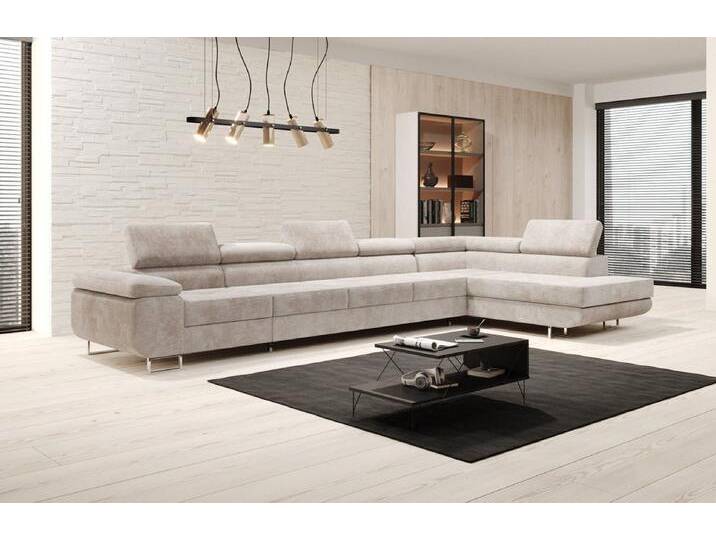 Luxusbetten24 Schlafsofa Designer Sofa Maxi in Cord, mit Schlaffunktion und Stauraum, beige, Beige Luxusbetten24 Schlafsofa Designer Sofa Maxi in Cord, mit Schlaffunktion und Stauraum, beige, Beige von Luxusbetten24