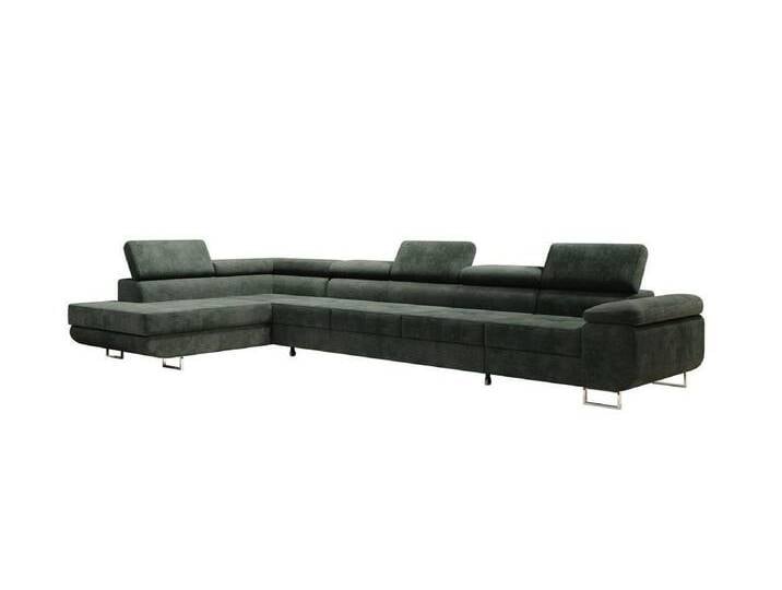 Luxusbetten24 Schlafsofa Designer Sofa Maxi in Cord, mit Schlaffunktion und Stauraum, grün, Grün Luxusbetten24 Schlafsofa Designer Sofa Maxi in Cord, mit Schlaffunktion und Stauraum, grün, Grün von Luxusbetten24