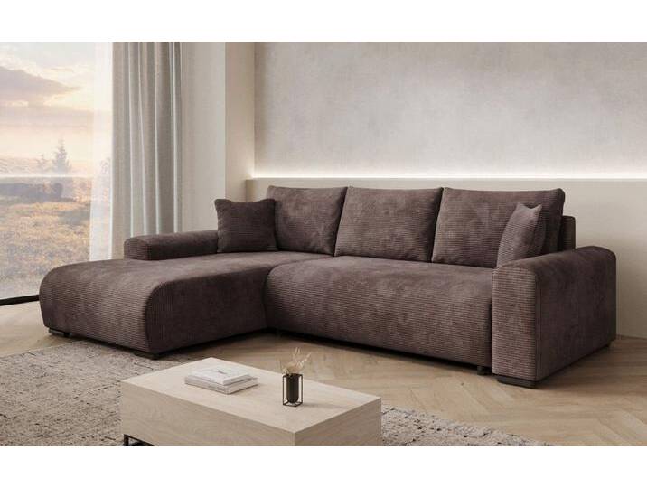 Luxusbetten24 Schlafsofa Designer Sofa Hanna, mit Schlaffunktion und Stauraum, braun, Braun Luxusbetten24 Schlafsofa Designer Sofa Hanna, mit Schlaffunktion und Stauraum, braun, Braun von Luxusbetten24