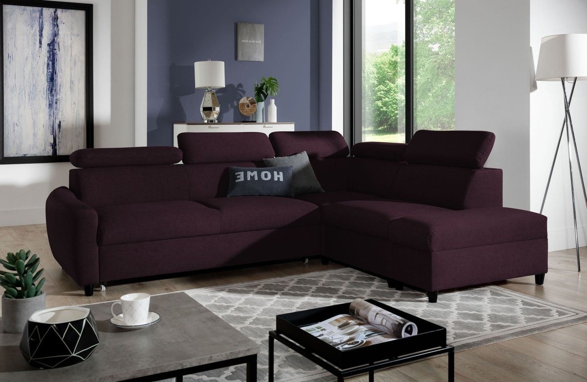 Luxusbetten24 Schlafsofa Designer Sofa Noura, mit Schlaf- und Klappfunktion von Luxusbetten24