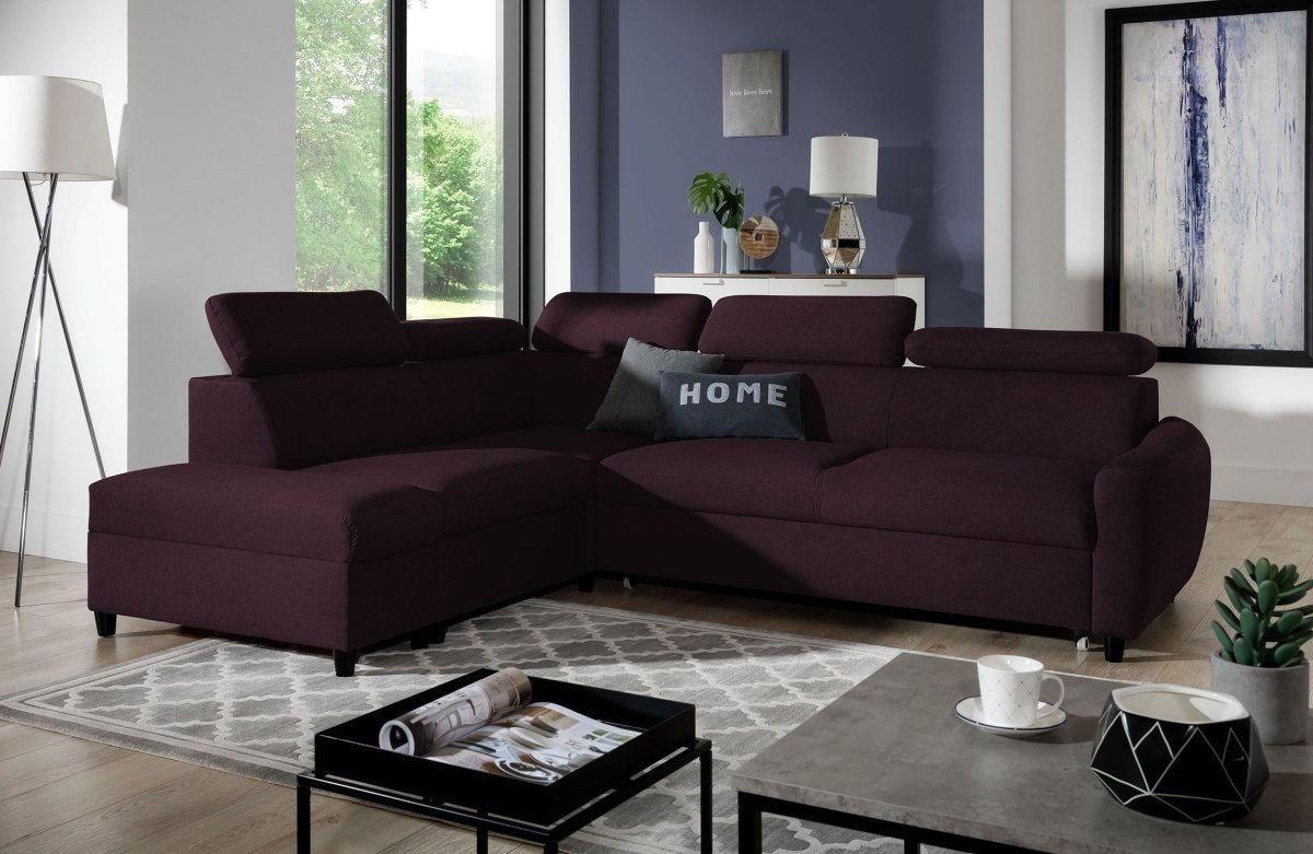 Luxusbetten24 Schlafsofa Designer Sofa Noura, mit Schlaf- und Klappfunktion von Luxusbetten24