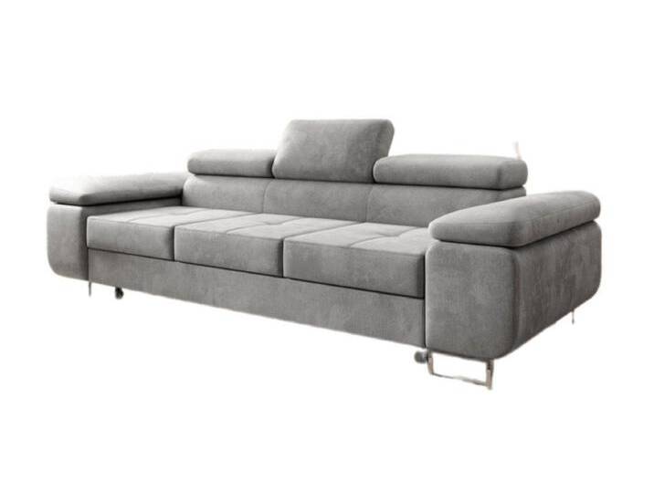 Luxusbetten24 Schlafsofa Designer Sofa Siera, mit Schlaffunktion, grau, Hellgrau Luxusbetten24 Schlafsofa Designer Sofa Siera, mit Schlaffunktion, grau, Hellgrau von Luxusbetten24
