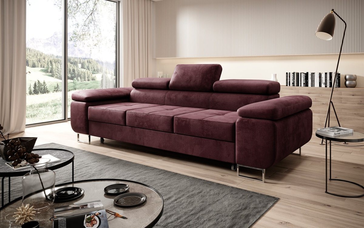 Luxusbetten24 Schlafsofa Designer Sofa Siera, mit Schlaffunktion von Luxusbetten24