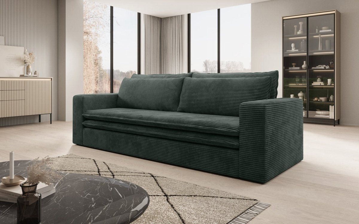 Luxusbetten24 Schlafsofa Designer Sofa Tilo, mit Schlaf- und Klappfunktion von Luxusbetten24