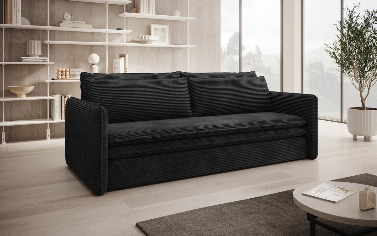 Luxusbetten24 Schlafsofa Designer Sofa Tilo Slim, mit Schlaf- und Klappfunktion von Luxusbetten24