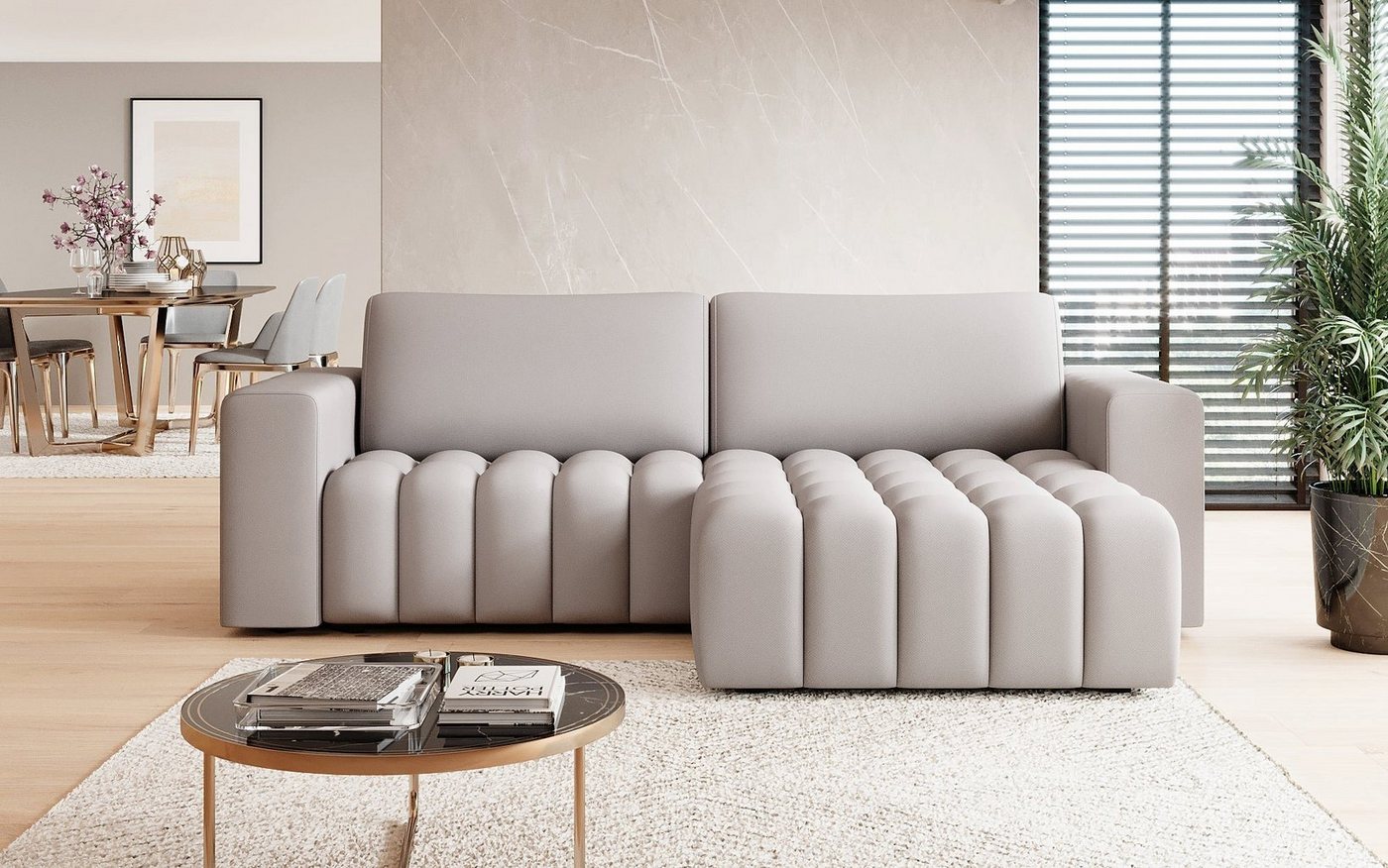 Luxusbetten24 Schlafsofa Designer Sofa Tirina von Luxusbetten24