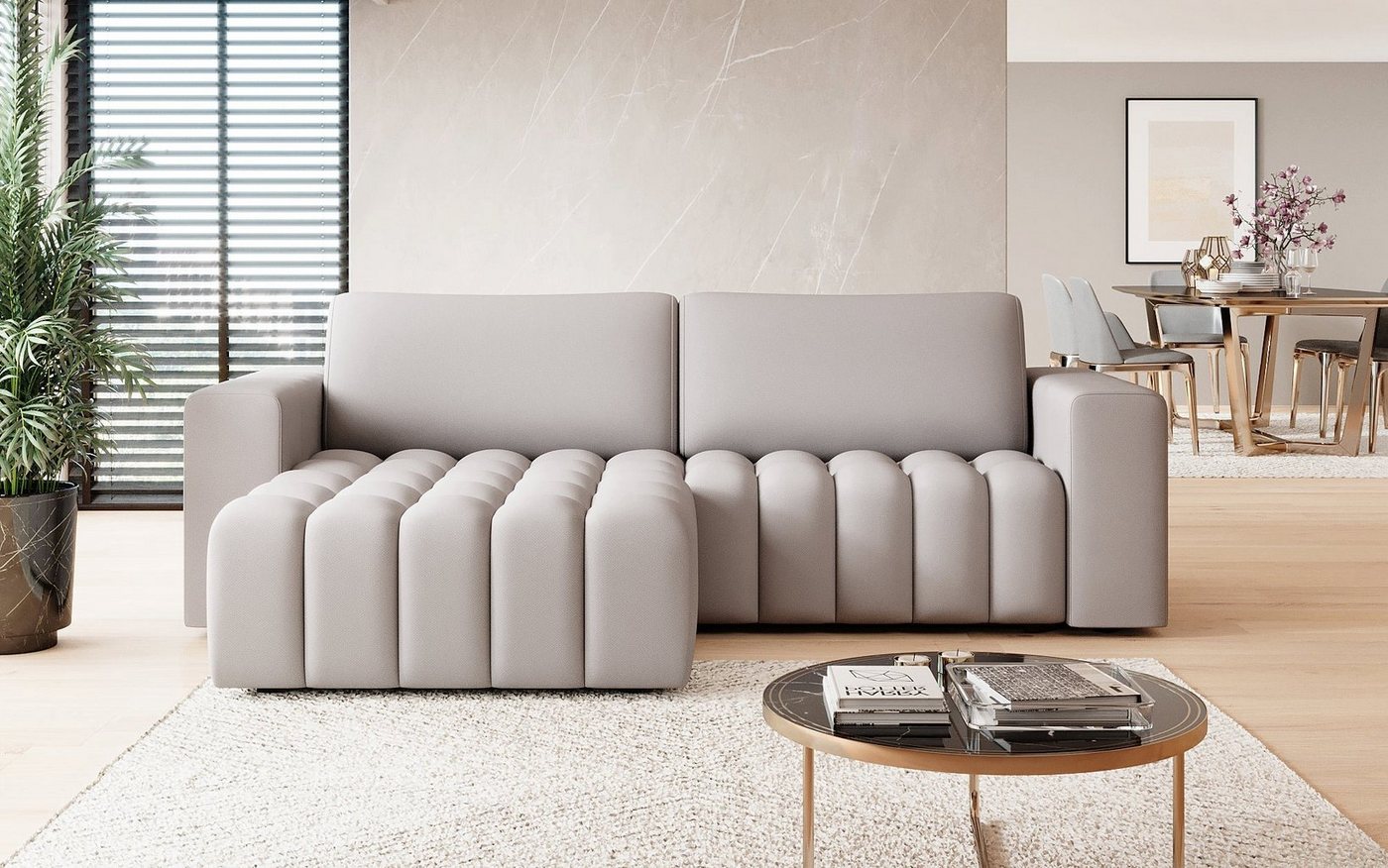 Luxusbetten24 Schlafsofa Designer Sofa Tirina von Luxusbetten24