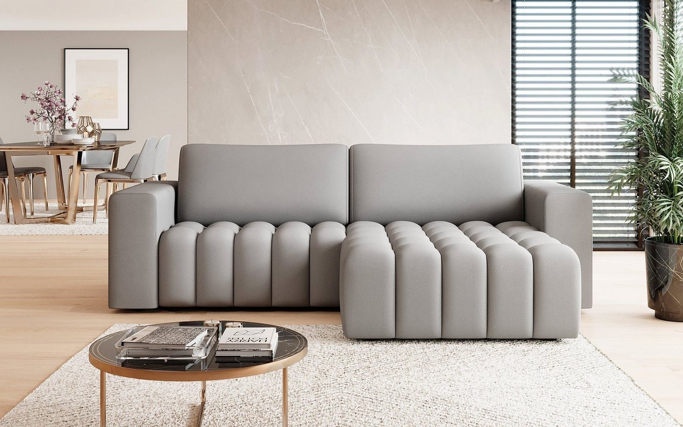 Luxusbetten24 Schlafsofa Designer Sofa Tirina von Luxusbetten24