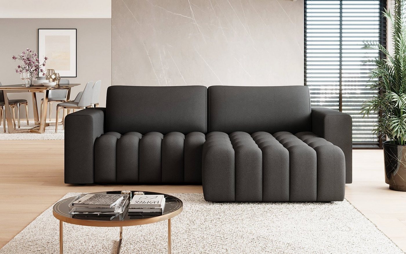 Luxusbetten24 Schlafsofa Designer Sofa Tirina von Luxusbetten24