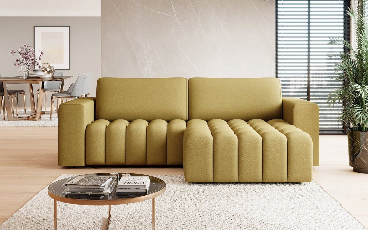 Luxusbetten24 Schlafsofa Designer Sofa Tirina von Luxusbetten24