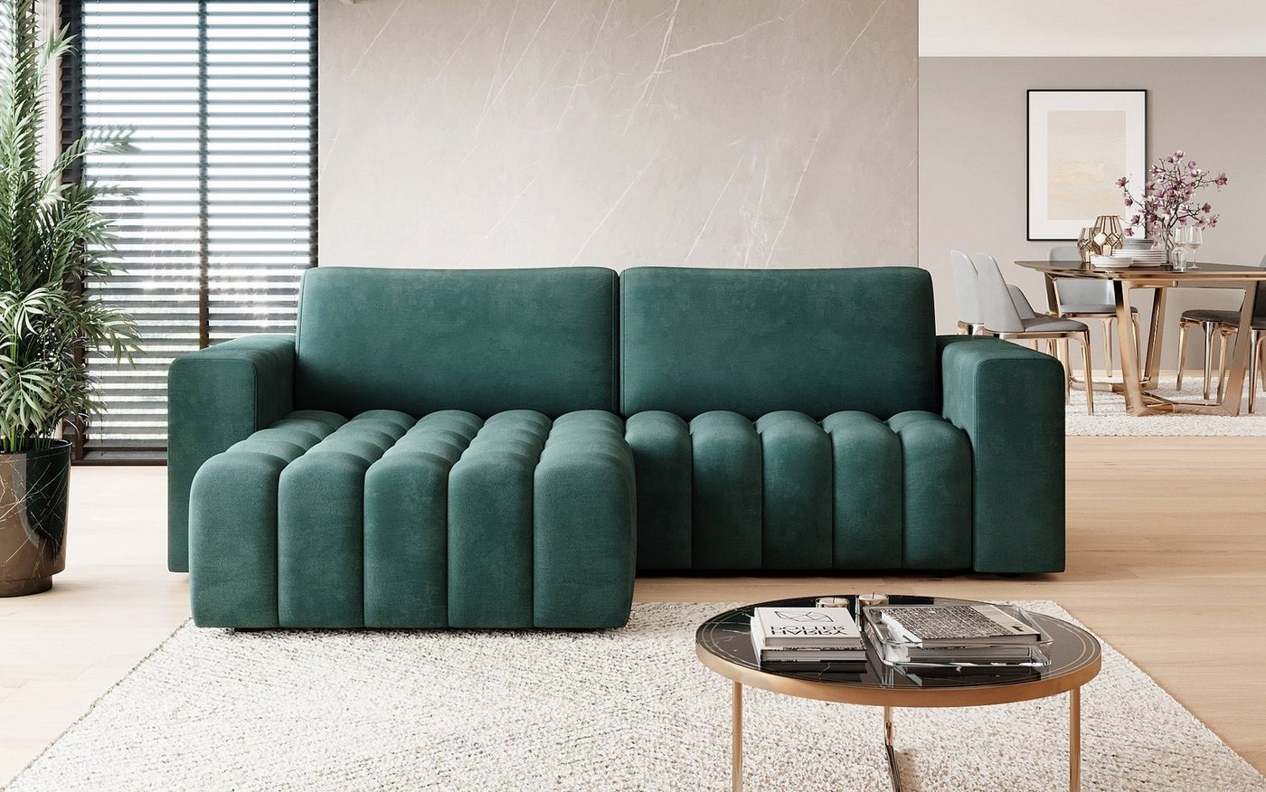 Luxusbetten24 Schlafsofa Designer Sofa Tirina von Luxusbetten24