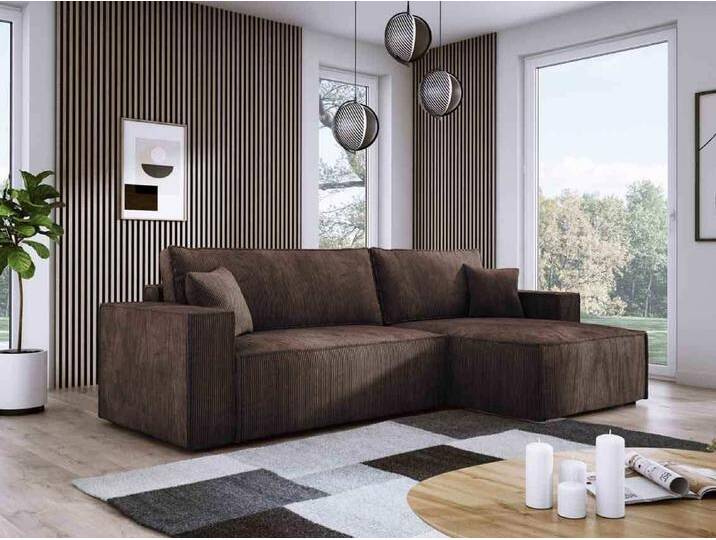 Luxusbetten24 Schlafsofa Designer Sofa Velanova, mit Schlaffunktion und Stauraum, braun, Braun Luxusbetten24 Schlafsofa Designer Sofa Velanova, mit Schlaffunktion und Stauraum, braun, Braun von Luxusbetten24