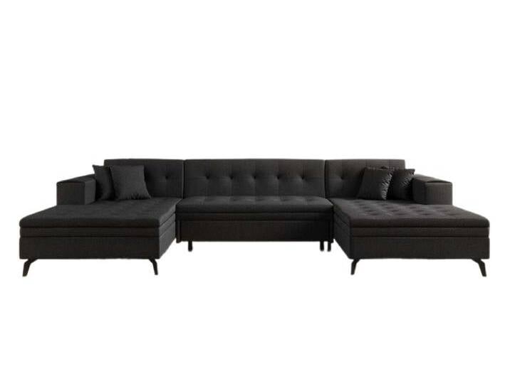 Luxusbetten24 Schlafsofa Designer Sofa Vivana, mit Schlaffunktion, schwarz, Schwarz Luxusbetten24 Schlafsofa Designer Sofa Vivana, mit Schlaffunktion, schwarz, Schwarz von Luxusbetten24