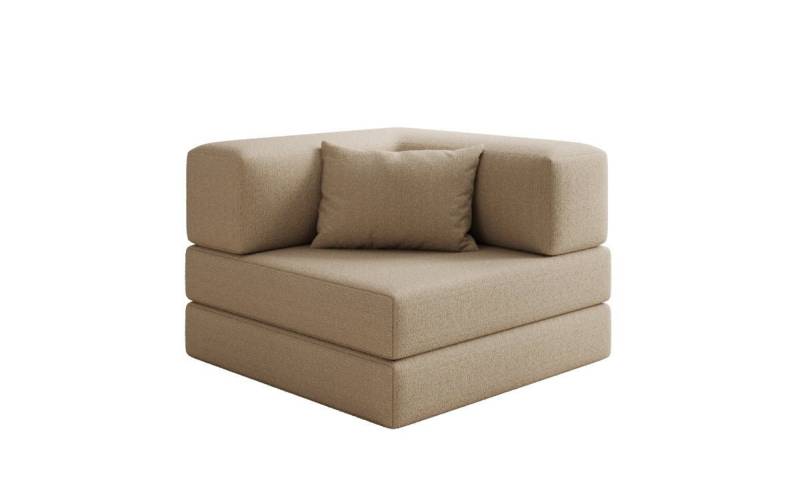 Luxusbetten24 Sessel Designer Sofa-Sessel Lazy, in Bouclé von Luxusbetten24
