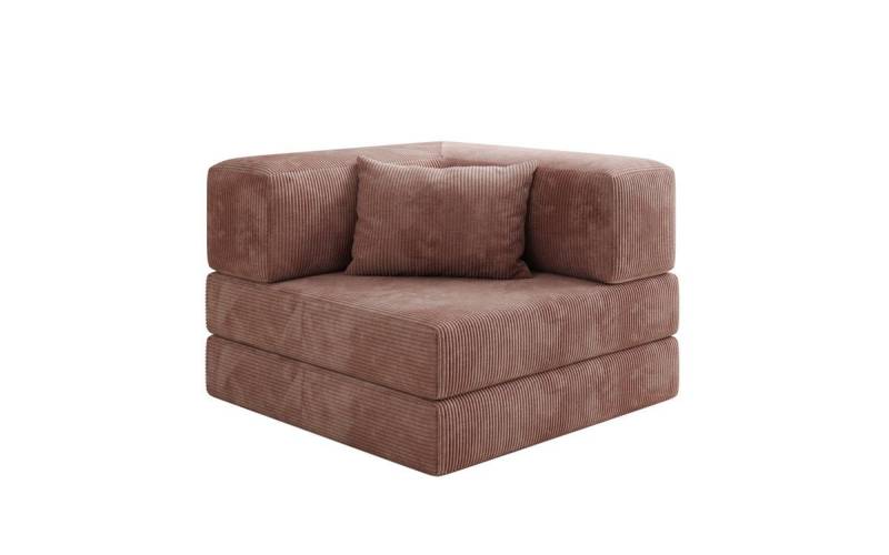 Luxusbetten24 Sessel Designer Sofa-Sessel Lazy, in Cord von Luxusbetten24
