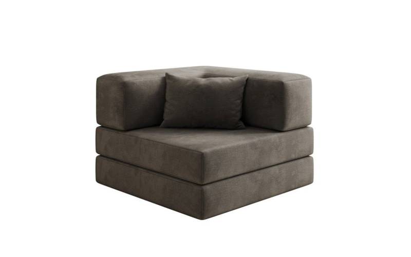 Luxusbetten24 Sessel Designer Sofa-Sessel Lazy, in Samt von Luxusbetten24