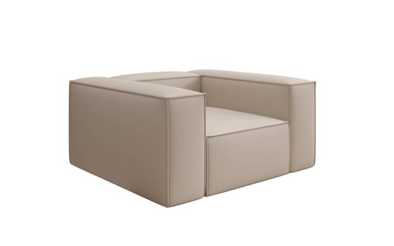 Luxusbetten24 Sessel Designer Sofa-Sessel Lesley, in Stoff von Luxusbetten24