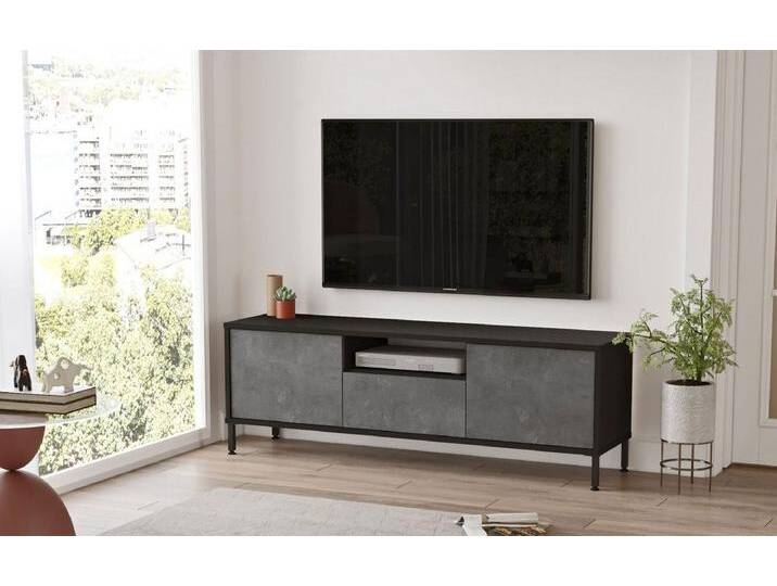 Luxusbetten24 Sideboard Designer TV Lowboard Cortino, symmetrische Formen, grau, Anthrazit Luxusbetten24 Sideboard Designer TV Lowboard Cortino, symmetrische Formen, grau, Anthrazit von Luxusbetten24