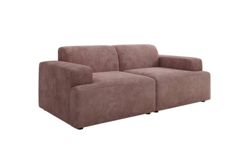 Luxusbetten24 Sofa Designer 2 Sitzer Sofa Monza, in Cord von Luxusbetten24