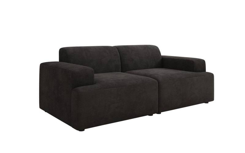 Luxusbetten24 Sofa Designer 2 Sitzer Sofa Monza, in Cord von Luxusbetten24
