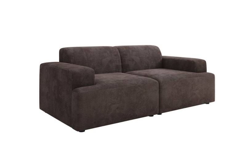 Luxusbetten24 Sofa Designer 2 Sitzer Sofa Monza, in Cord von Luxusbetten24