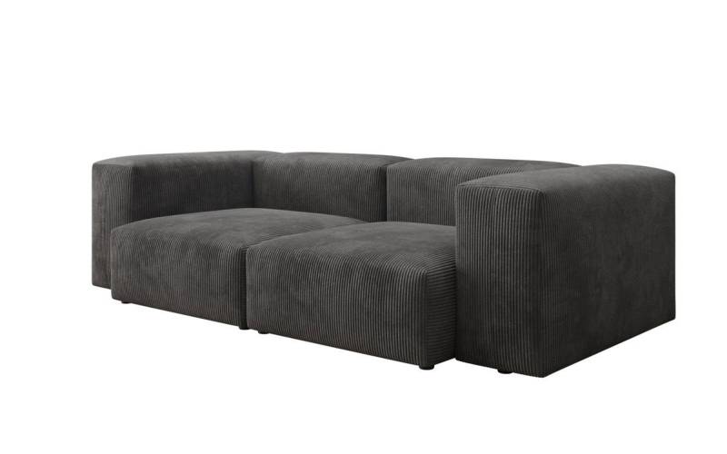 Luxusbetten24 Sofa Designer 2 Sitzer Sofa Snug, mit Cordbezug von Luxusbetten24