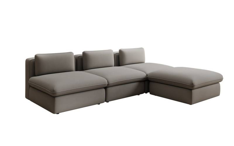 Luxusbetten24 Sofa Designer L Sofa Cuddle in Stoff, frei positionierbarer Hocker als Ottomane Luxusbetten24 Sofa Designer L Sofa Cuddle in Stoff, frei positionierbarer Hocker als Ottomane von Luxusbetten24