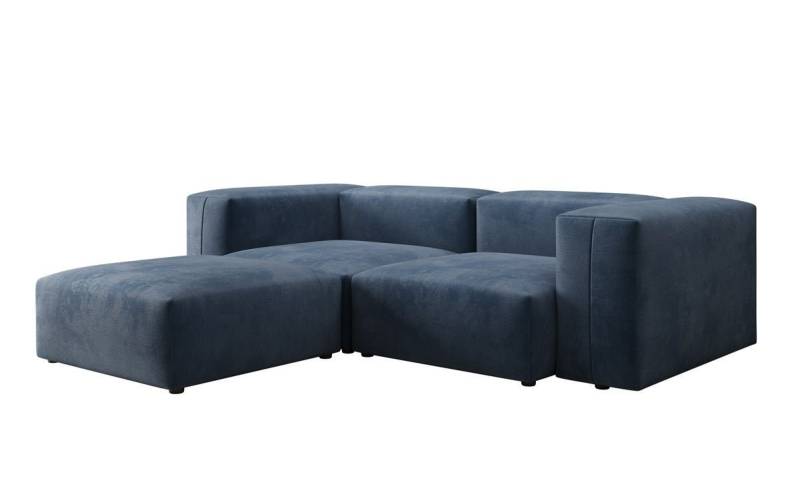 Luxusbetten24 Sofa Designer L Sofa Snug Mini, mit Samtbezug von Luxusbetten24
