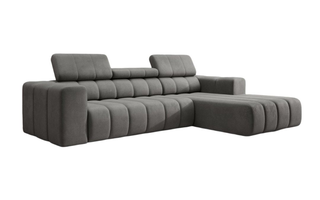 Luxusbetten24 Sofa Designer Sofa Aurora Mini, mit verstellbaren Kopfstützen von Luxusbetten24