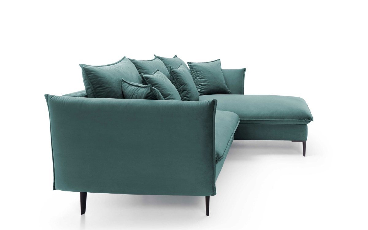 Luxusbetten24 Sofa Designer Sofa Ava, aus echtem Samt von Luxusbetten24