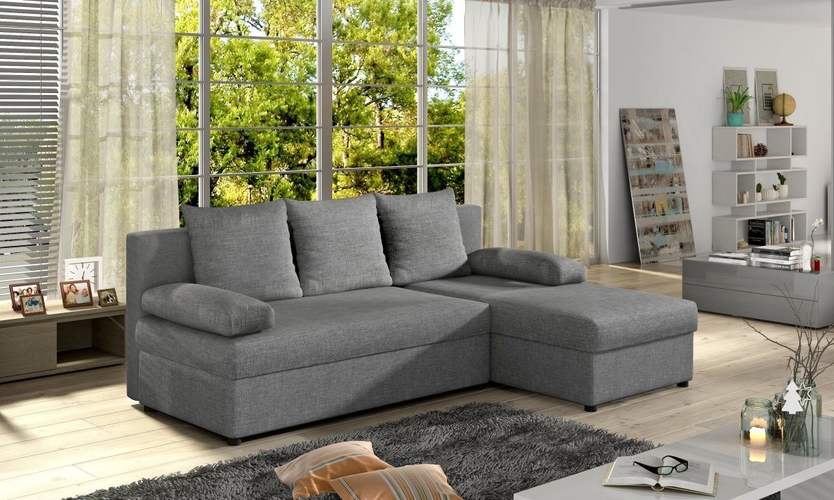 Luxusbetten24 Schlafsofa Designer Sofa Cali, mit Stauraum und Schlaffunktion von Luxusbetten24