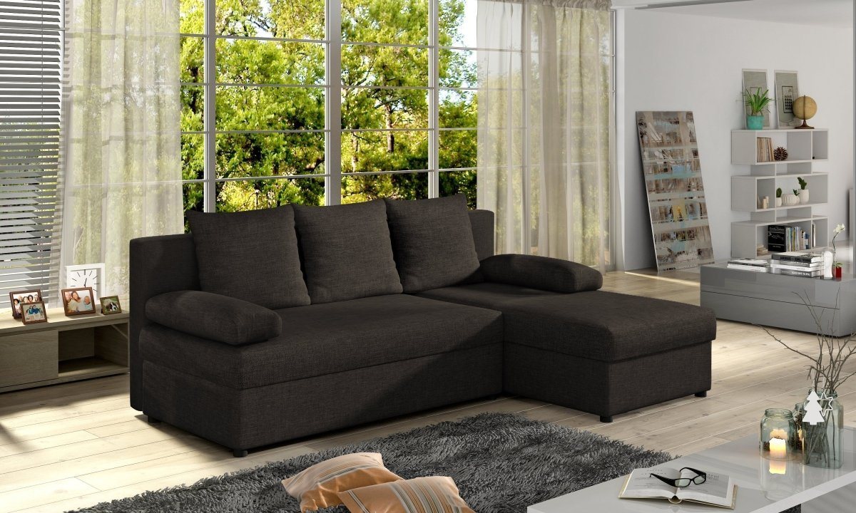 Luxusbetten24 Schlafsofa Designer Sofa Cali, mit Stauraum und Schlaffunktion von Luxusbetten24