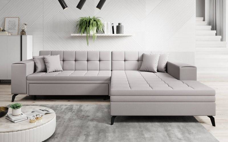 Luxusbetten24 Schlafsofa Designer Sofa Frida, mit Schlaffunktion von Luxusbetten24