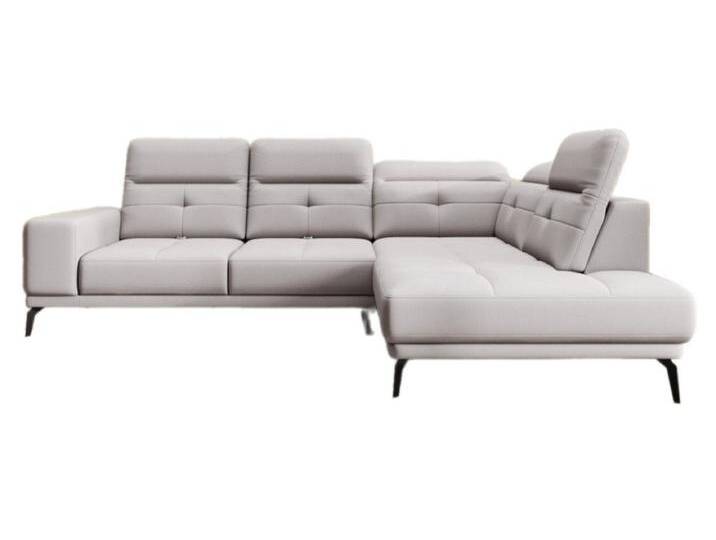 Luxusbetten24 Sofa Designer Sofa Isabella, mit verstellbarer Kopf- und Rückenlehne, beige, Beige von Luxusbetten24