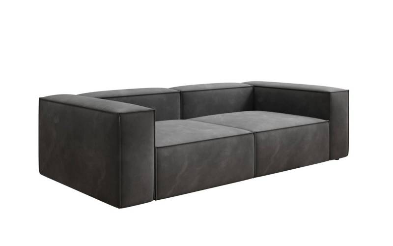 Luxusbetten24 Sofa Designer Sofa Lesley 3 Sitzer, mit Samtbezug von Luxusbetten24