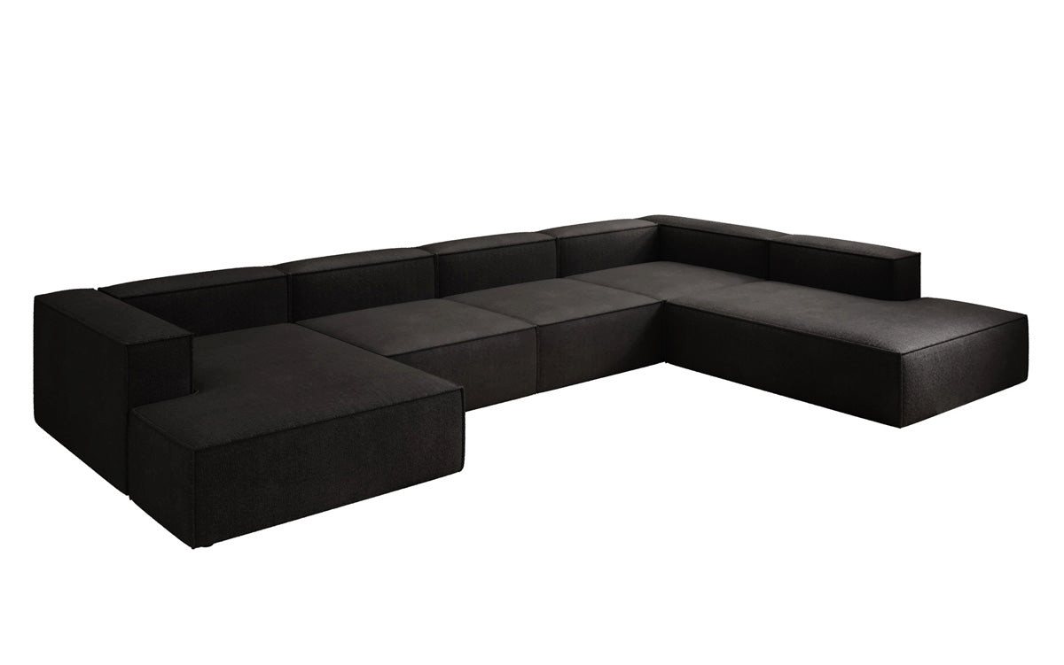 Luxusbetten24 Sofa Designer Sofa Lesley U XXL, mit Bouclé-Bezug Luxusbetten24 Sofa Designer Sofa Lesley U XXL, mit Bouclé-Bezug von Luxusbetten24