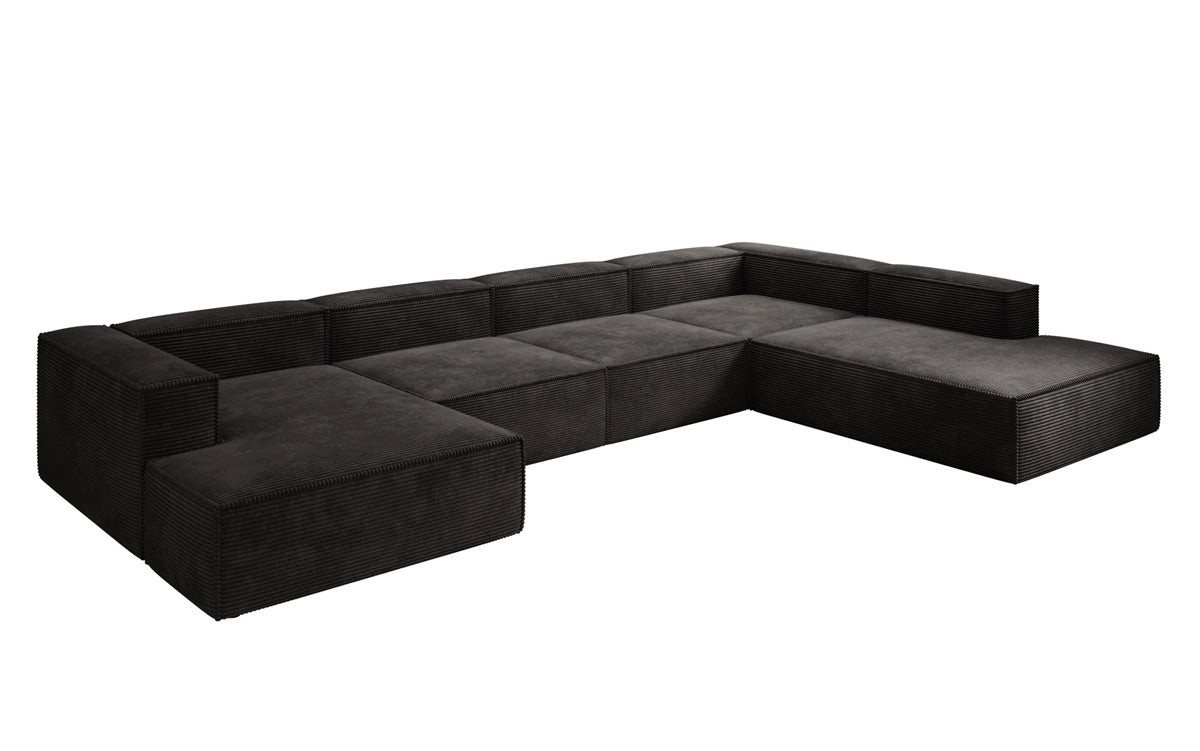 Luxusbetten24 Sofa Designer Sofa Lesley U XXL, mit Cord-Bezug Luxusbetten24 Sofa Designer Sofa Lesley U XXL, mit Cord-Bezug von Luxusbetten24