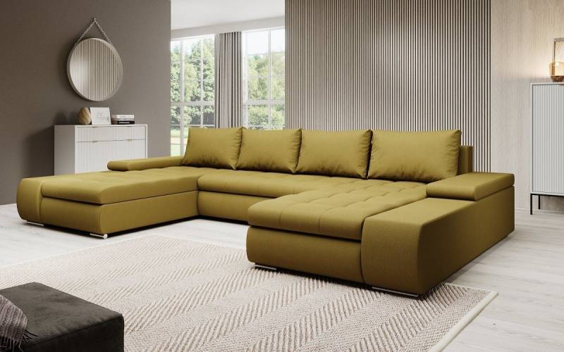 Luxusbetten24 Schlafsofa Designer Sofa Martino, mit Schlaffunktion von Luxusbetten24