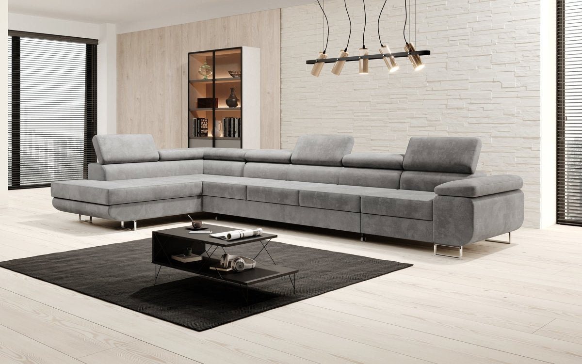 Luxusbetten24 Schlafsofa Designer Sofa Maxi, mit Schlaf- und Klapptfunktion von Luxusbetten24