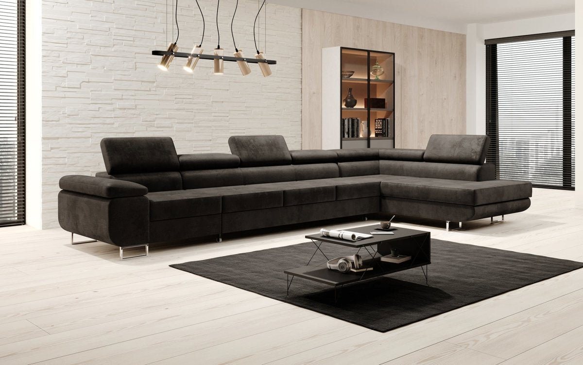 Luxusbetten24 Sofa Designer Sofa Maxi, mit Schlaf- und Klapptfunktion von Luxusbetten24