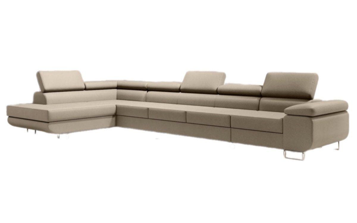 Luxusbetten24 Schlafsofa Designer Sofa Maxi, mit Schlaf- und Klapptfunktion von Luxusbetten24